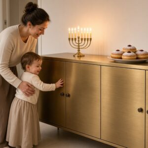 Alternative view of טפט זהב מט דמוי פליז
