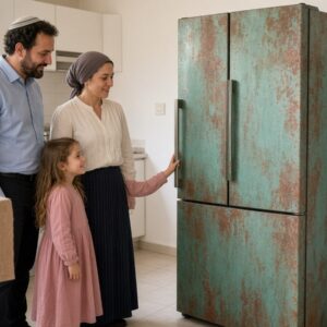 Alternative view of טפט דמוי מתכת חלודה