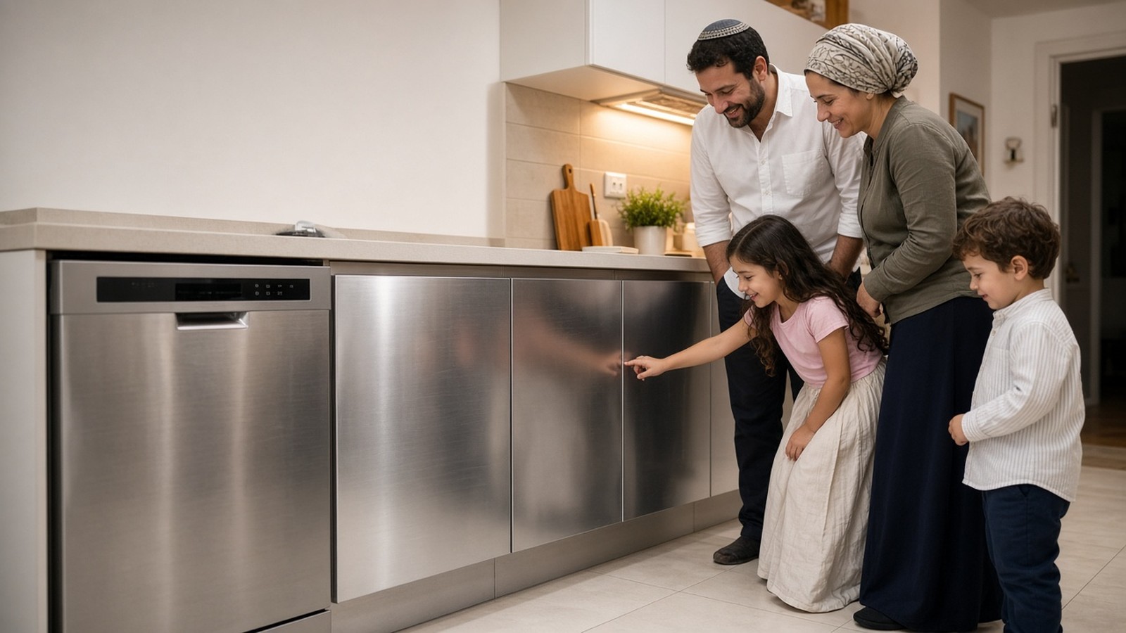 טפט דמוי נירוסטה מוברש – תמונה 2