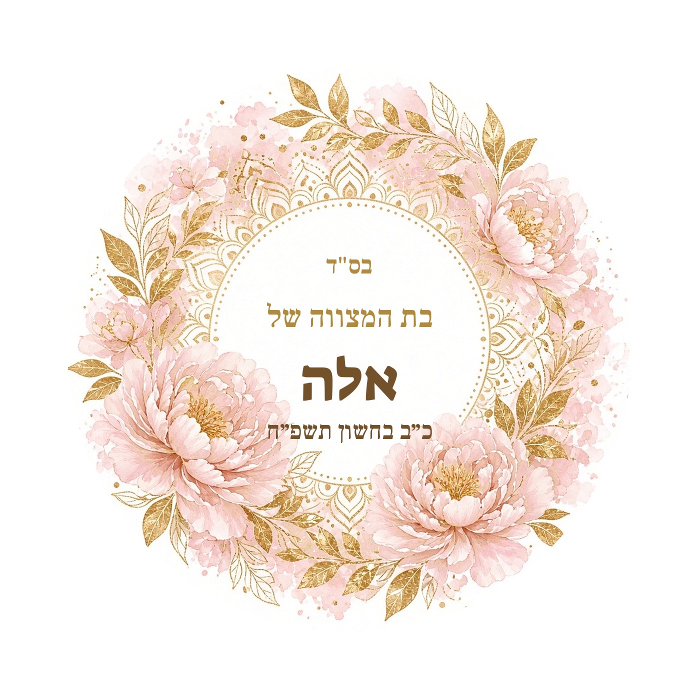 מדבקות לבר מצווה ובת מצווה מבריקות בעיצוב אישי – 20 עיצובים לבחירה – תמונה 20