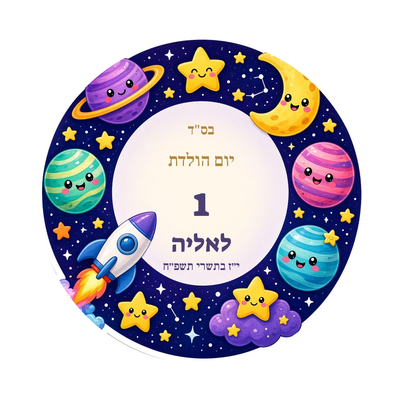 מדבקות ליום הולדת מבריקות בעיצוב אישי – 20 עיצובים לבחירה – תמונה 4