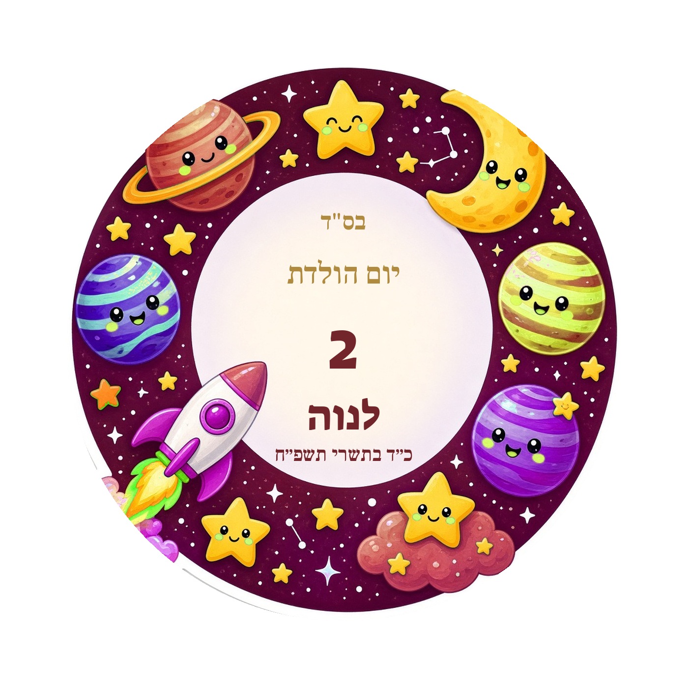מדבקות ליום הולדת מבריקות בעיצוב אישי – 20 עיצובים לבחירה – תמונה 5