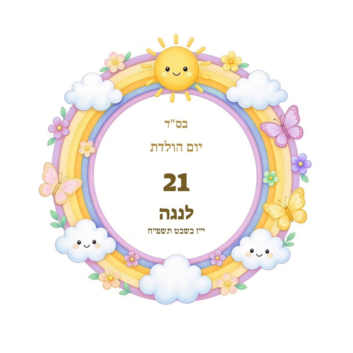מדבקות ליום הולדת מבריקות בעיצוב אישי – 20 עיצובים לבחירה – תמונה 23