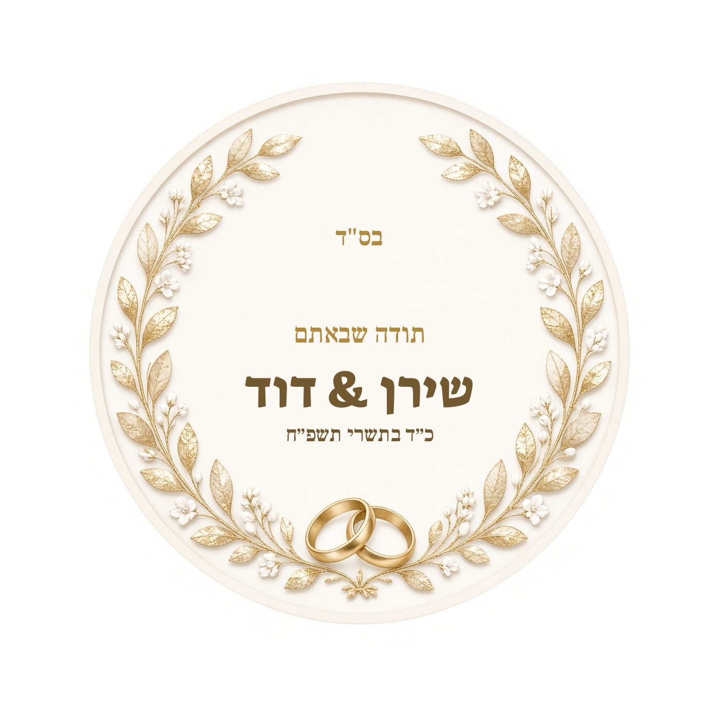 מדבקות לחתונה ולאירוסין מבריקות בעיצוב אישי – 20 עיצובים לבחירה – תמונה 5