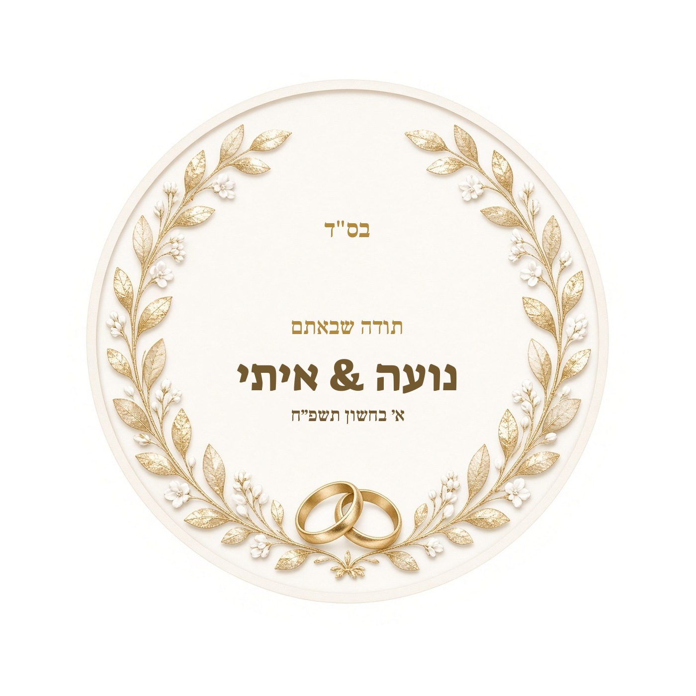 מדבקות לחתונה ולאירוסין מבריקות בעיצוב אישי – 20 עיצובים לבחירה – תמונה 6